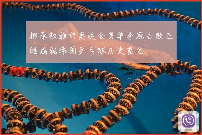 柳承敏雅典奥运会男单夺冠击败王皓成就韩国乒乓球历史首金